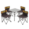 Portable Roll Up Outdoor Table and 4 Chairs Folding Camping Picnic Dining Set UK