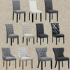 1/2/4/6 Dining Chairs Armchair High Back Linen/Velvet Upholstered Wood Legs Home