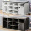 Hallway Shoe Cabinet Bench Storage Shoes Rack Unit Cupboard Cushion Padded Seat