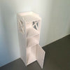 Tall 1 Door 2 Drawer Shelf Bathroom Cabinet Storage Corner Unit White Waterproof