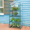 4 Tier Mini Greenhouse Walk In Grow Bag Green House PVC Cover Plastic Garden