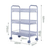 3/4 Tier Rolling Cart Storage Trolley on Wheels Salon Hairdresser Barber Storage