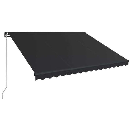 Manual Retractable Awning 400x300 Anthracite Q6H9