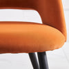 2/4 X Dining Chairs Velvet Set Padded Seat Metal Leg Kitchen Chair Home Office