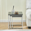 NICEME Nested Tables Set of 3, 3pcs Square Side Table End Table for Living Room