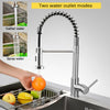 Kitchen Sink Mixer Taps Spray Chrome Brass Faucet Twin Single Lever Swivel Taps