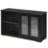 Kitchen Storage Sideboard Dining Buffet Server Cabinet Cupboard W/ Sliding Door
