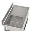 Deep Bowl Stainless Steel Sink Kitchen Sink Catering Handmade Sink with Drain