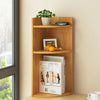 3 Tier Table Corner Shelf Bookshelf Storage Unit Corner Bookcase Space Saving
