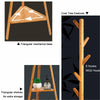 Bamboo Coat Stand Clothes Storage Shelves Hats Freestanding Hallway Bedroom New