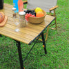 Portable Folding Camping Table Desk Egg Roll+CarryBag Outdoor Picnic Fishing BBQ