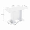 110*60cm Bar Table Base Wide Tabletop Dining Pub Restaurant Bar Bistro Table NEW