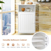 Bathroom Floor Cabinet Wooden Free Standing Storage Cupboard Display Organiser
