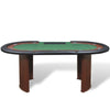 NEW 10 Player Casino Poker Table Dealer Area with Removable Chip Tray Green P8R8