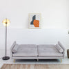 Velvet Sofa Bed Living Room Furniture 2 seater sofa bed with 2 bolister cushions