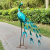 Metal Peacock Birds Garden Ornament Sculpture,Resi