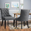 Set of 2 4 Fabric Upholstered Accent Dining Chairs High Back Lounge Cafe Chairs