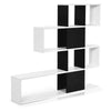 Wooden Bookshelf Display Rack 4 Tiers Storage Organiser Freestanding Bookcase