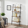 4 / 5 Tier Bookcase Ladder Shelf Unit Wall Rack Shelf Storage Shelving Bookshelf