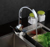 Modern Swivel Spout Kitchen Sink Taps Basin Sink Mixer Tap Square Brass Faucet