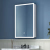 Single Door Led Medicine Cabinet with Mirror 50*70CM Bathroom Wall 3 Color Mode
