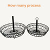 2 Tier Fruit Basket Holder Rack Vegetable Bowl Storage Stand Black Tableware