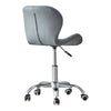 Faux Leather Computer Desk Office Chair Lift Swivel Small Adjustable Chrome Legs