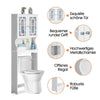 Over-The-Toilet Storage Cabinet 3-Tier Washing Machine Rack W/ Adjustable Shelf