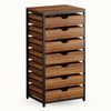 Vintage Brown Dresser Chest of 7 Drawers Bedroom Storage Cabinet Home Furniture