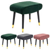 Vintage Velvet Pouffe Stool Footstool Living Room Foot Rest Stool Vanity Chair