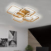 Modern Lamp Golden Square LED Ceiling Light Chandelier Light Living Room Kitchen