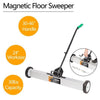 36" Magnetic Floor Sweeper Magnet Pickup Tool Metal Scrap Screw Cleaner w/Wheels