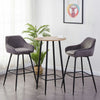 1/2X Bar Stools Velvet Metal Legs Breakfast Stools Kitchen Padded Chairs Home UK