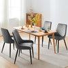 2pcs Faux Leather/Velvet Dining Chairs Soft Padded Metal Legs Restaurant Chair