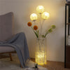 Nordic Hand-Woven Flower Vase Floor Lamp Vertical Light Bedroom Bedside Lamp Dec