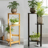 Simplicity Bamboo Plant Stand 3 Tier Corner Plant Display Shelves Garden Outdoor