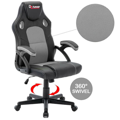 Office Chair Adjustable Ergonomic Racing Game Rotating Sports Leather Mesh Chair