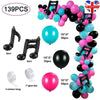 139Pcs Balloon Arch Kit Tik Tok Music Theme Birthday Party Decorations UK