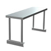 3 4 5 6ft Steel Catering Prep Tables w/ Extra Top Shelf Kitchen Dissecting Bench