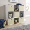 Storage Cube 9 Shelf Bookcase Wooden Display Unit Organiser White Furniture