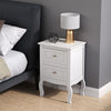 White Narrow Bedside Cabinet 1 Drawer Lamp Table Night Stand Bedroom Sofa Side