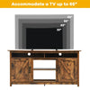 Industrial TV Stand for TVs up to 65” Fireplace TV Stand Entertainment Center