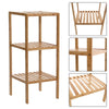 3/4/5 Tiers Bamboo Shelf Stand Book Plant Display Storage Cabinet Towels Holder