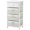 Chest of Drawers Storage Shelf with Basket for Bedroom Living Room Bathroom UK