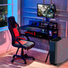 Gaming Computer Table w/ Shelf & Cup Holder Laptop Desk Office Workstation Black