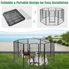 8 Panel Pet Playpen Indoor Outdoor Exercise Dog Fence Dog Folding Playpen Kennel