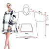 Hoodie Blanket Reversible Oversized Ultra Plush Sherpa Giant Hooded Sweatshirt