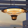 Wall-Mounted/Hanging Electric Patio Heater Infrared Garden Outdoor Heat Settings
