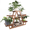 Heavy Duty Wood Plant Stand Triangle Stable 6 Pots Flower Succulent Shelf Rack