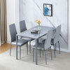 Modern Tempered Glass Dining Tables Kitchen for Dining Room Kitchen 4 Colours